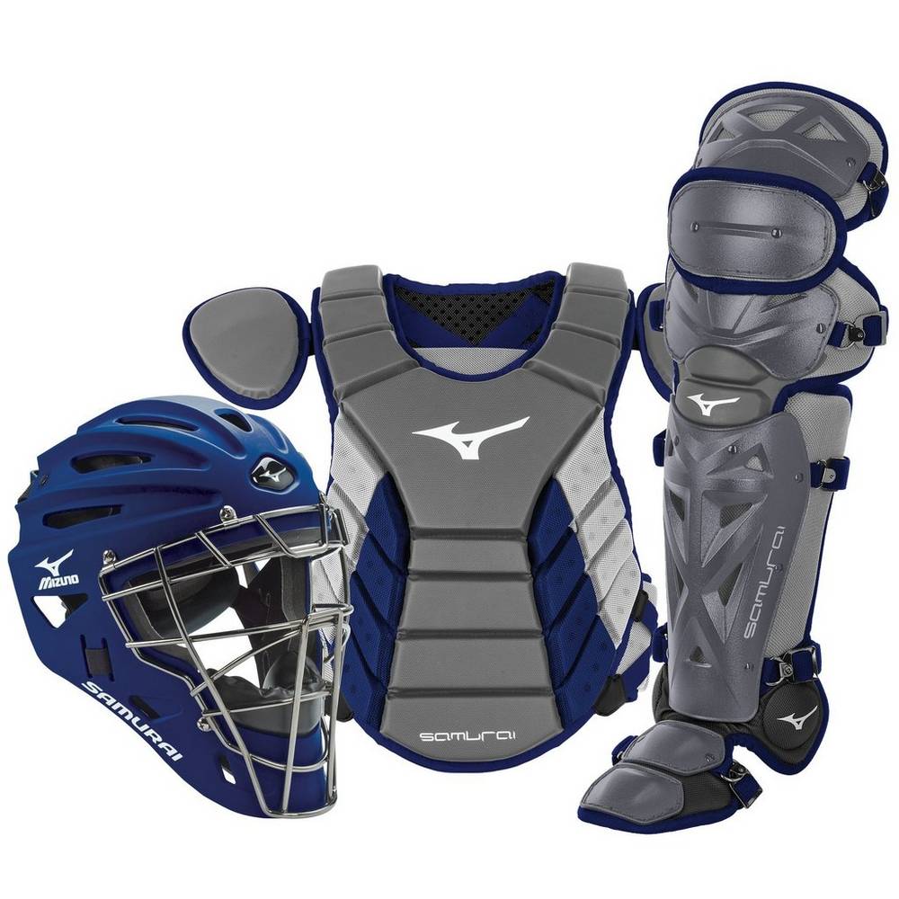 Catchers Gear Mizuno Baseball Samurai Adult 16" Boxed - Homem - Cinzentas/Azul Marinho - PLXCT6031